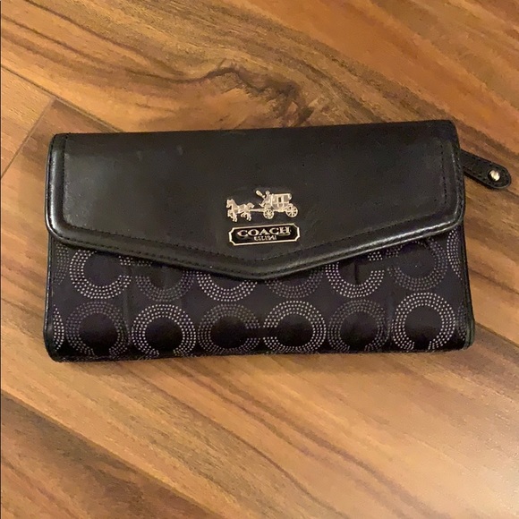 Coach large wallet and insert